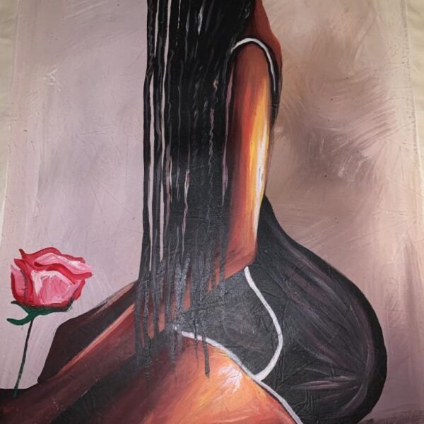 Self Love hand painted portrait