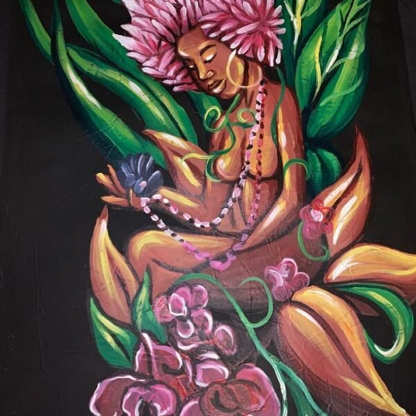 “Let Her Blossom” hand painted portrait